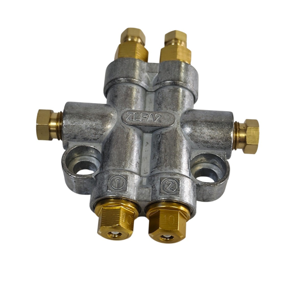 Фото - Прогресивний розподільник для рідкого мастила ZLFG2-11 на 2 виходи