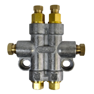 Фото - Прогресивний розподільник для рідкого мастила ZLFG2-33 на 2 виходи