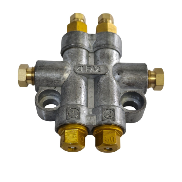 Фото - Прогресивний розподільник для рідкого мастила ZLFG2-55 на 2 виходи