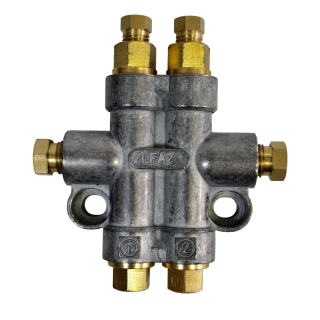 Фото - Прогресивний розподільник для рідкого мастила ZLFG2-66 на 2 виходи