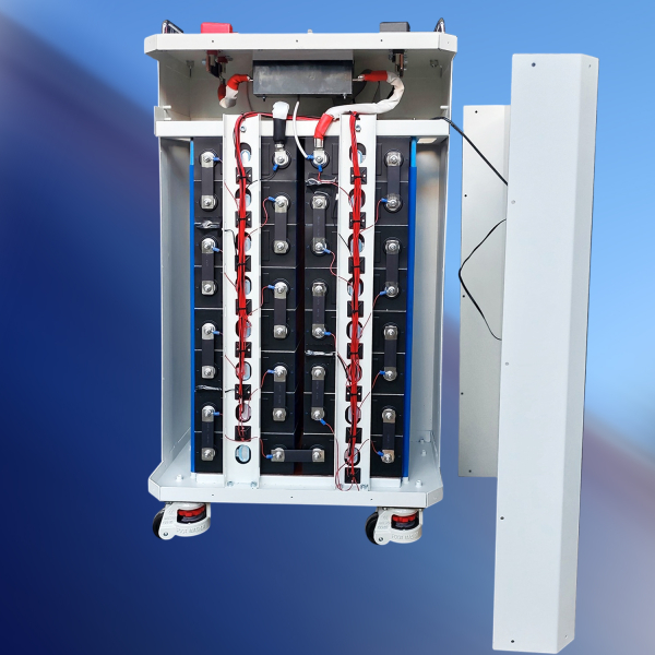 Фото - Аккумуляторная батарея LiFePo4 16КВт, 314Ah 51.2V, 100% новые ячейки CALB 314Аh Grade A, компрессия, активная BMS JK-PB2A16S-20P с BT приложением и 4.3 сенсорным дисплеем, на колесах