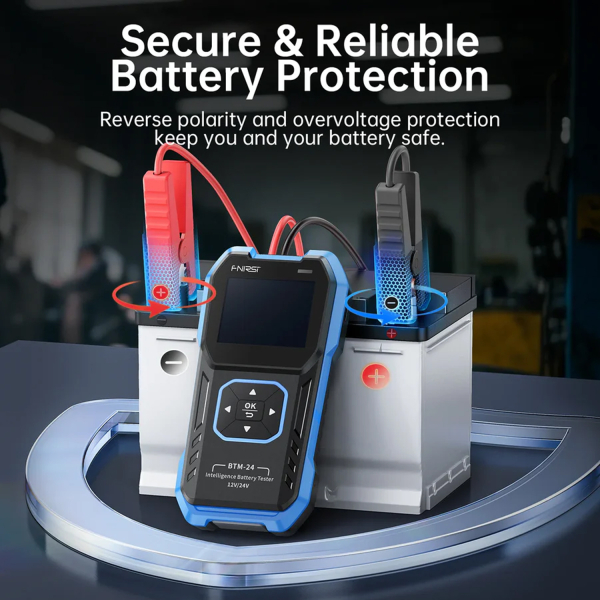 Фото - FNIRSI BTM-24 тестер акумуляторів CCA 2000A,12V/24V