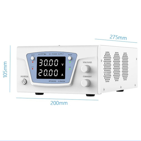 Фото - Блок живлення лабораторний KPS3020D 600Ватт (0-30Вольт х 0-20Ампер)