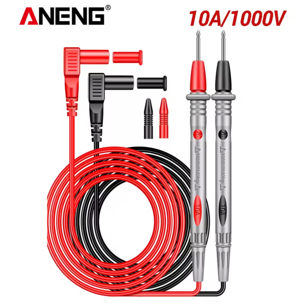 Фото - Щупи для тестера/мультиметра, 100см, 10А/1000V, PVC, нікельовані щупи, модель PT1004
