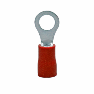 Фото - Кабельний наконечник кільцевий RV1.25-4S (червоний уп. - 100шт)