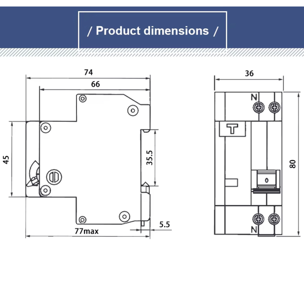 Фото - Диференціальний автоматичний вимикач 63А DZ30LE-63