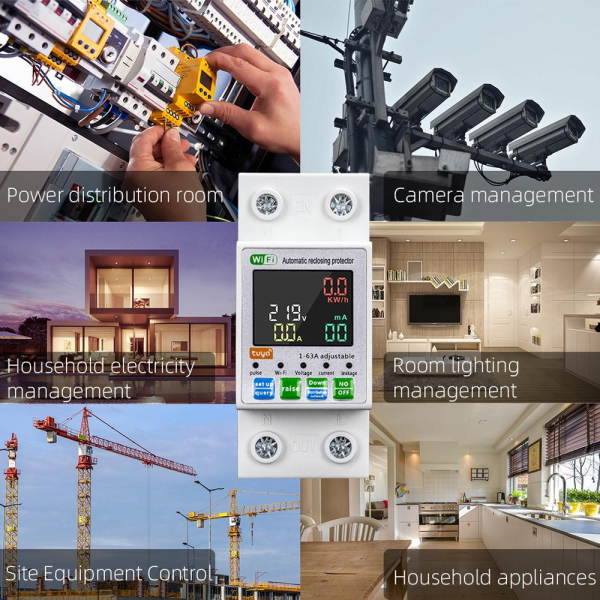 Фото - Лічильник електроенергії 1ф 63А WiFi Smart з розмикачем кольоровий дисплей