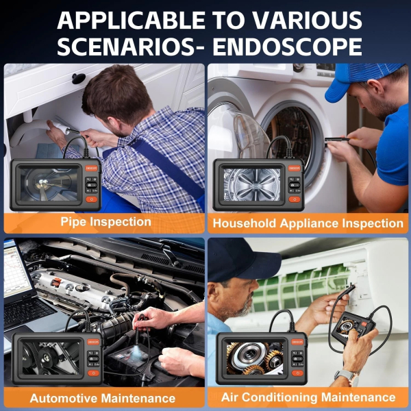 Фото - Ендоскоп поворотний ANESOK C50, 360°, 2 камери 8мм, 10 метрів