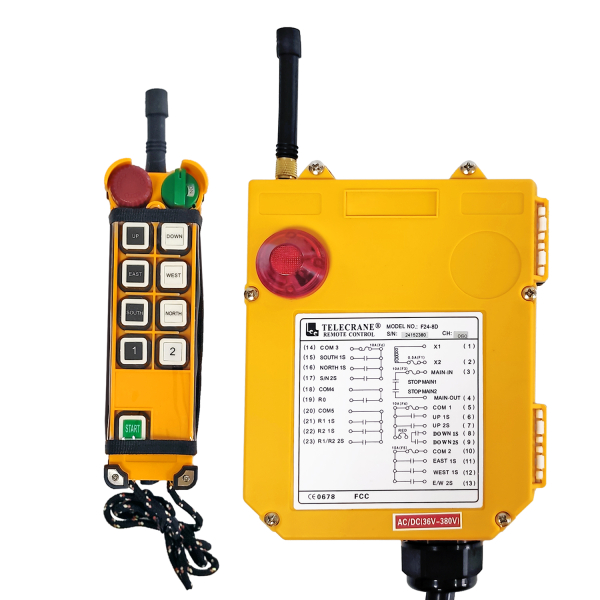 Фото - Комплект радиоуправления краном F24-8D (8 подв. кнопок) AC/DC36-380V