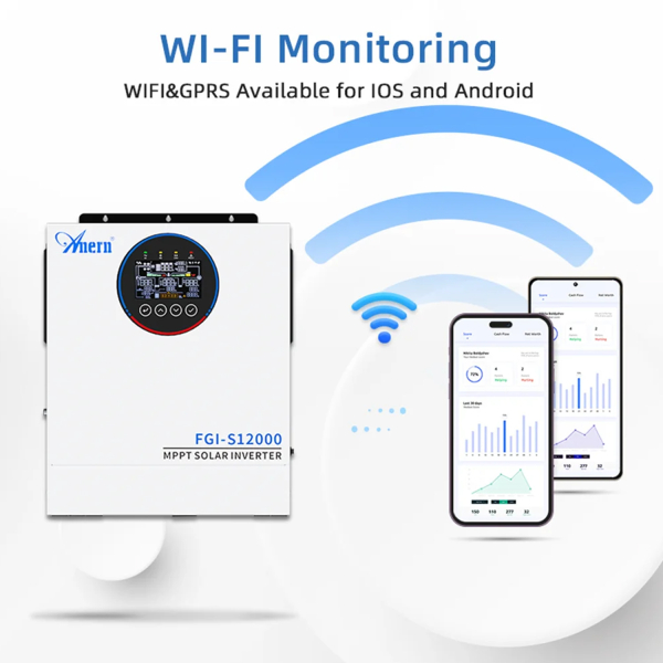 Фото - Інвертор Anern AN-FGI-S12000, 12000W OFF Grid (гібридний)