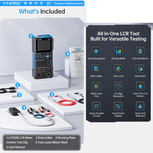 Фото - FNIRSI LC1020E тестер багатофункціональний