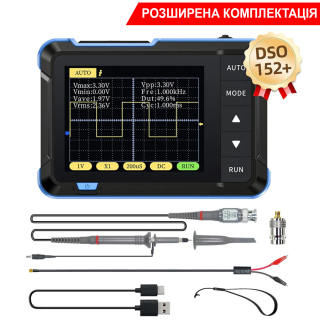 Фото - FNIRSI DSO152 200KHz*1 міні осцилограф, розширена комплектація