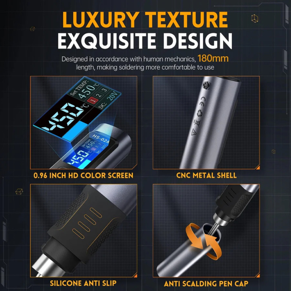 Фото - FNIRSI HS-02B box + 3 жала паяльна станція