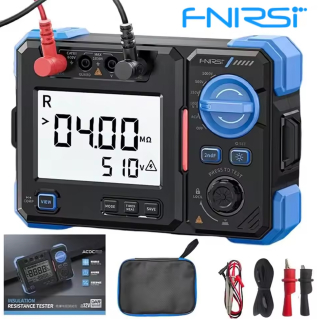 Фото - FNIRSI MRT-1050 тестер опору ізоляції, 100-1000V, 0.1MΩ–20GΩ 