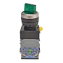 Переключатель с подсв. LA38-11X3D 3 пол. зел. 12VAC/DC 1NO/1NC с фиксацией
