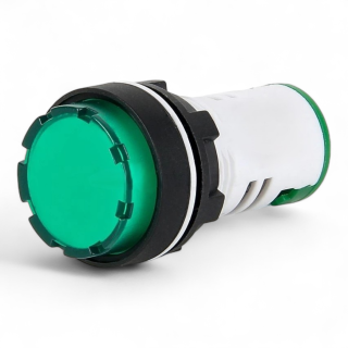 Фото - Лампа індикатор AD16-22ES зелена 12VAC/DC