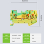 Клема заземлення PT 2.5 TWIN PE (1-рівнева)