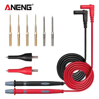 Фото - Щупи для тестера/мультиметра, 150см, 20А/1000V, PVC, позолочені та нікельовані щупи,  модель PT1010, комплект