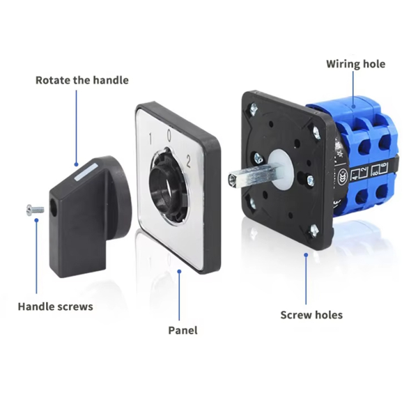 Фото - Кулачковий перемикач 3 полюси 125А 380В