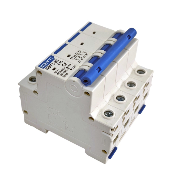 Фото - Автоматичний вимикач 4полюси 10А DIN рейка CHYT NBT1-63