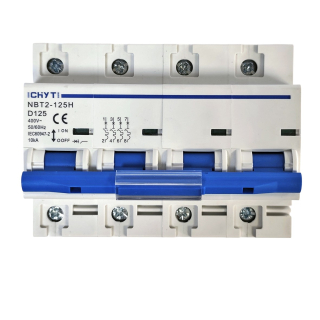 Фото - Автоматичний вимикач 4полюси 125А DIN рейка CHYT NBT2-125H
