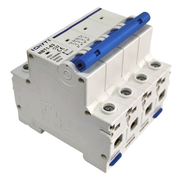 Фото - Автоматичний вимикач 4полюси 32А DIN рейка CHYT NBT1-63