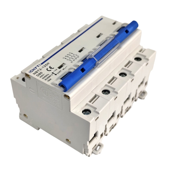 Фото - Автоматичний вимикач 4полюси 80А DIN рейка CHYT NBT2-125H