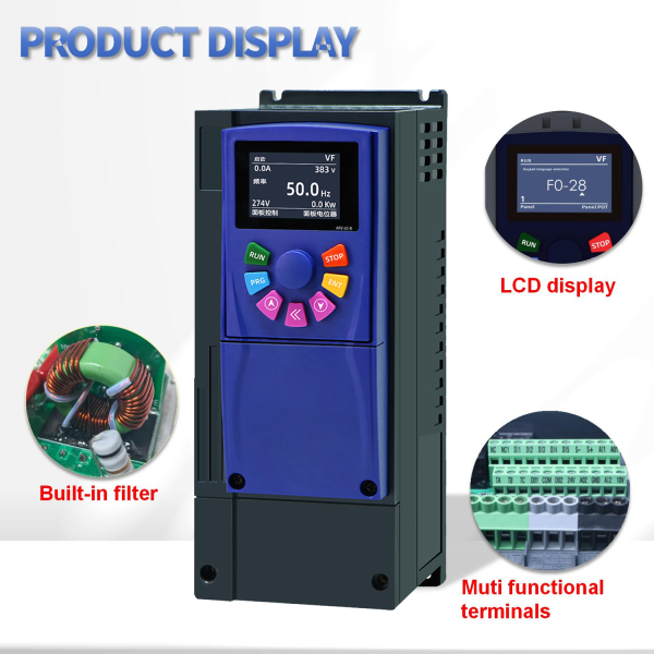 Фото - Частотний перетворювач 380В 3фази векторний 4.0KW - DRIVER AP2 BU, EMI