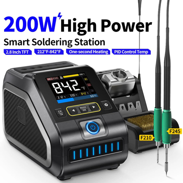 Фото - FNIRSI DWS-200 + F210 + 3 жала паяльна станція