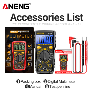 Фото - Мультиметр Aneng SZ306 600V AC/DC Voltage, 10A DC Current, LCD з підсвіткою