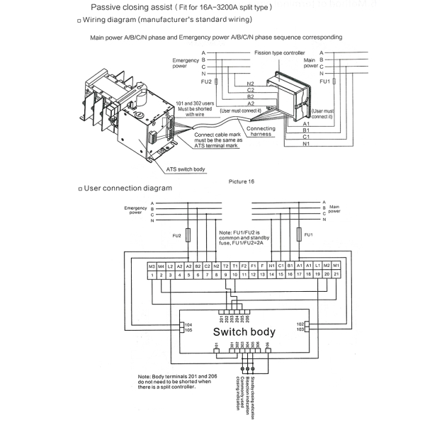 Фото - Автоматичний перемикач джерела живлення LW4R-300 4 полюси 300А 400VAC CHYT