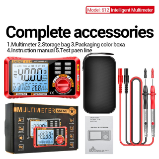 Фото - Мультиметр Aneng 612 600V AC/DC Voltage, 10A AC/DC Current, LCD з підсвіткою, Smart