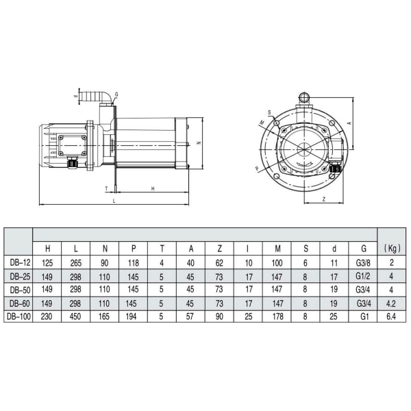 Фото - Насос ЗОР/СОЖ DOB12, 12 літрів/хвилину 220в