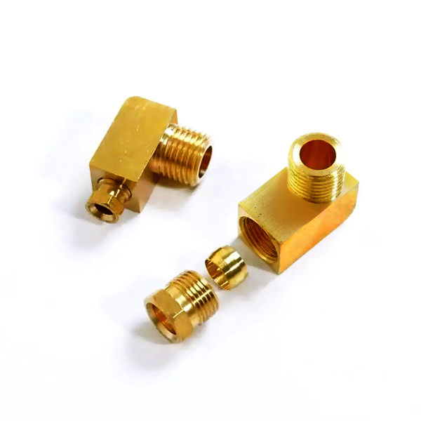 Фото - Фітинг латунний кутовий JN42 діам.4мм-G(R)1/4