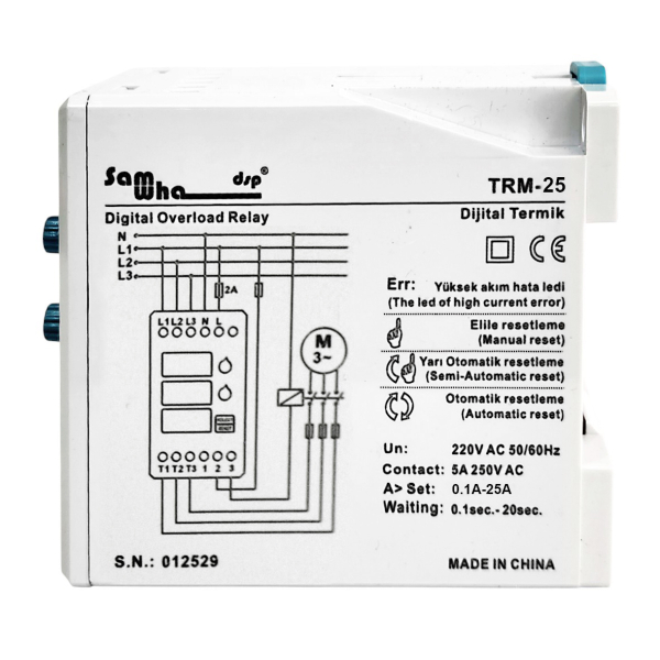 Фото - Реле захисту за струмом 3 фази TRM-25
