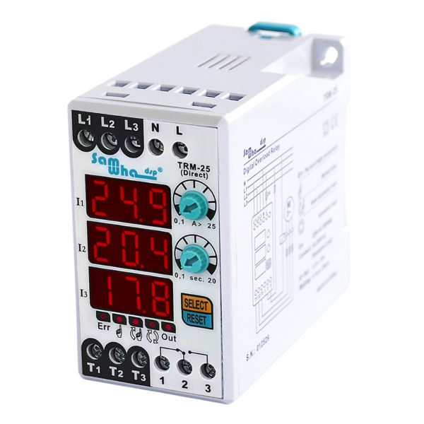 Фото - Реле захисту за струмом 3 фази TRM-25