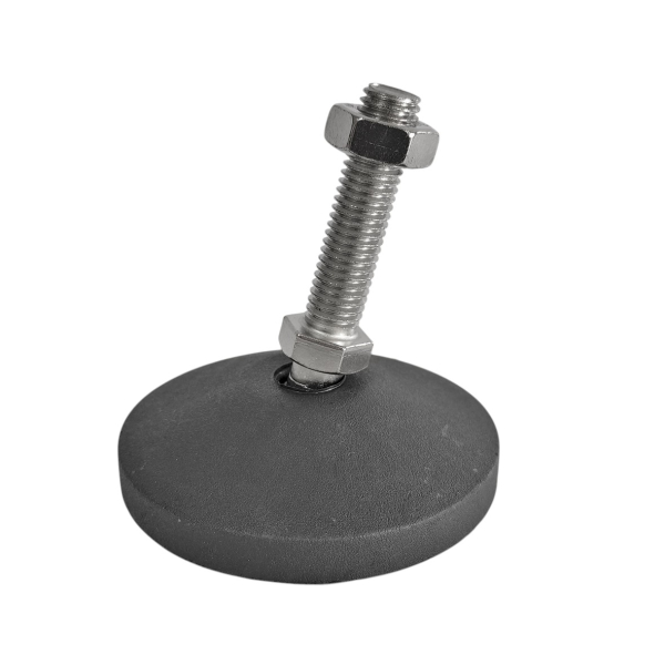 Фото - Опора регульована нейлон. &quot;п&#039;ята&quot; Ø80 стал.оцинк. шток М12*50мм рухома