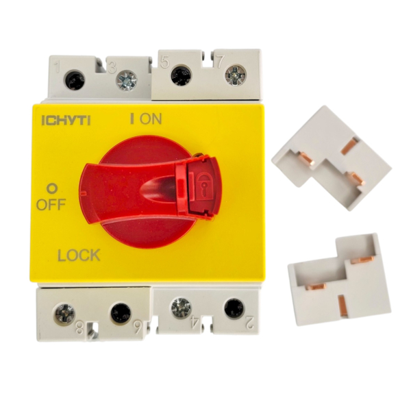 Фото - Роз'єднувач вимикач DC 1000V 4полюси 32А DIN рейка CHYT DS1DB-S32