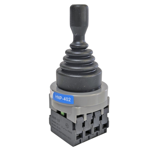 Фото - Джойстік на 4 положення HNP-402/T, одношвидкісний, врізний діам.30мм, 4NO контакти, без фіксації