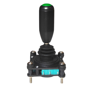 Фото - Джойстик 2/4/360° обертання SCV4-YQ-05R2G, з кнопкою, одношвидкісний, 5NO/4NC контакти, без фіксації