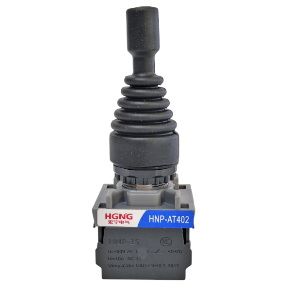 Фото - Джойстік на 4 положення HNP-AT402, одношвидкісний, врізний діам.22мм, 4NO контакти, без фіксації