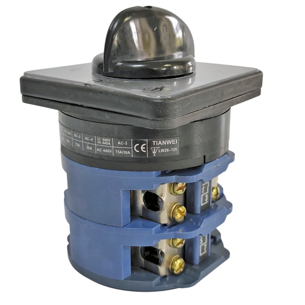 Фото - Кулачковий перемикач 3 полюси 125А 380В