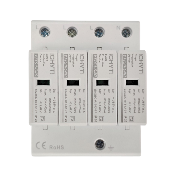 Фото - Обмежувач перенапруги SPD AC 385V 20~40KA 4полюси