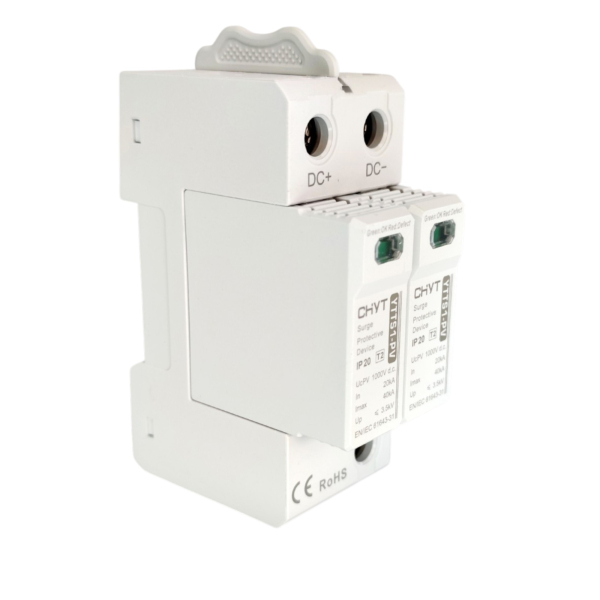 Фото - Обмежувач перенапруги SPD DC 1000V 20~40KA 2полюси CHYT YTTS1-PV