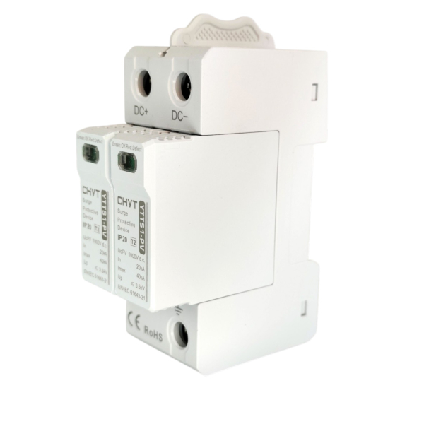 Фото - Обмежувач перенапруги SPD DC 1000V 20~40KA 2полюси CHYT YTTS1-PV