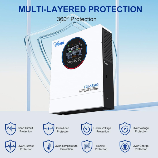 Фото - Інвертор Anern AN-FGI-S6500, 6500W OFF Grid (гібридний)