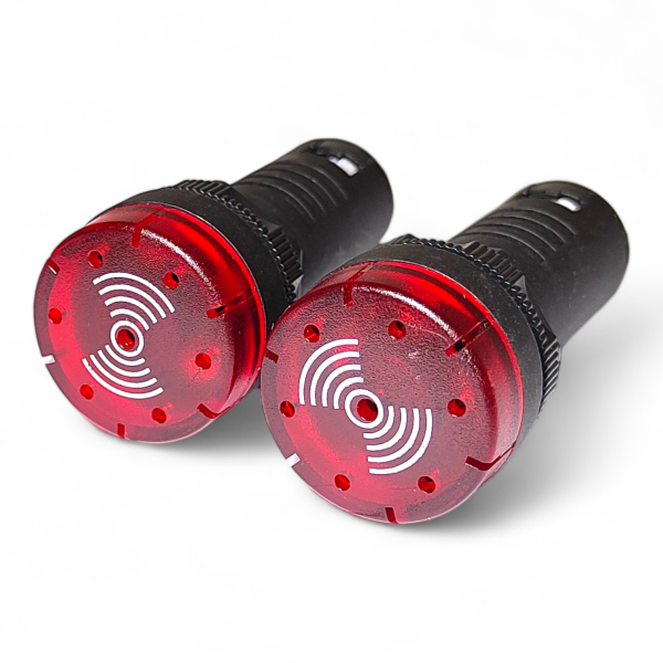 Фото - Звуковий індикатор (зумер) AD16-22SM черв. 220VAC