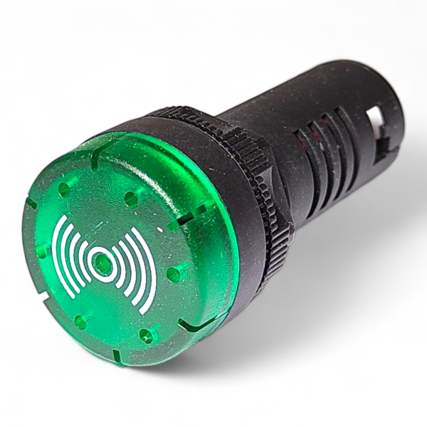Фото - Звуковий індикатор (зумер) AD16-22SM зел. 12VAC/DC