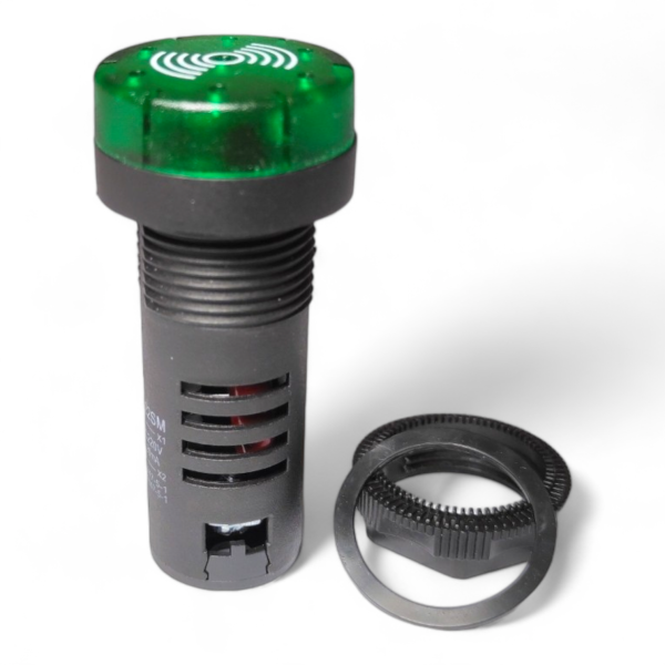Фото - Звуковий індикатор (зумер) AD16-22SM зел. 12VAC/DC